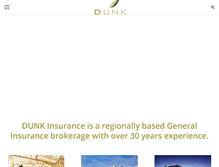 Tablet Screenshot of dunkinsurance.com.au